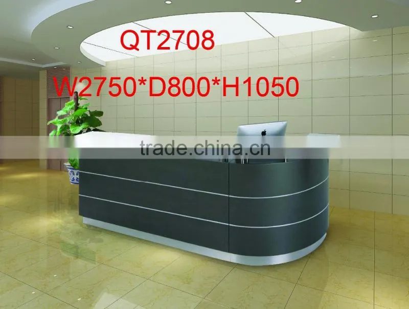 high quality curved shape hospital reception desk factory sell directly QT2708