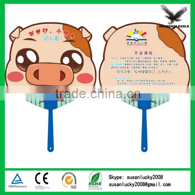 Custom Round Shape PP Advertising Fan Wholesale (directly from factory)