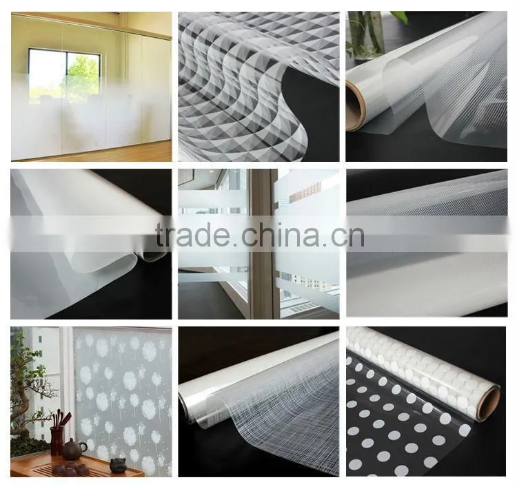 square design window decorative self adhesive glass decorative window film
