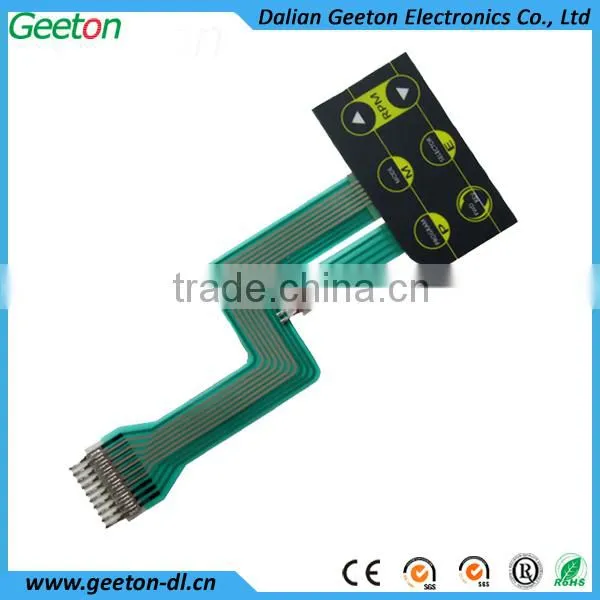 Tactile 17 Keys Membrane Switch With 5 LEDs manufacturer