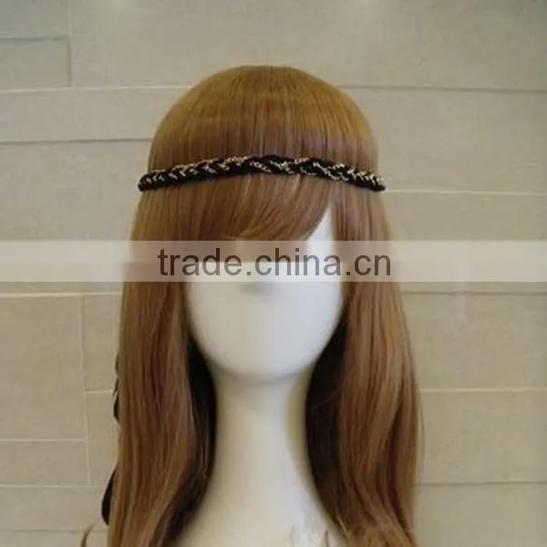 2014 fashion celebrity Bohemia hairband type peacock feather hairband