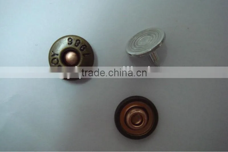 9.5mm hot used blind metal jeans rivet