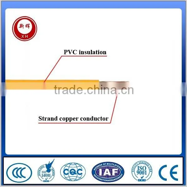 Flexible copper conductor LSZH Insualation house and building electric wire and cable