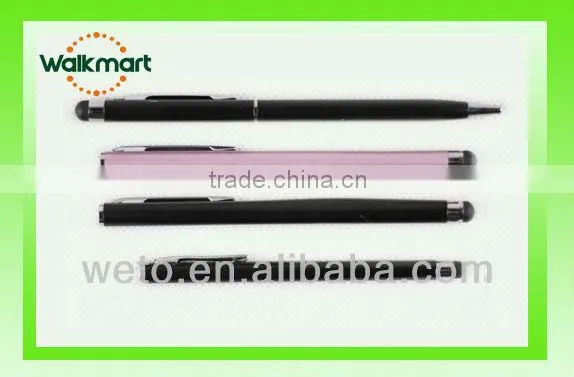 2 in 1 touch stylus pens for touch screens metal pen