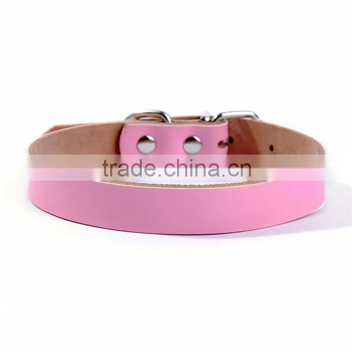 5 Color Options Cheap Personalised Leather Dog collars