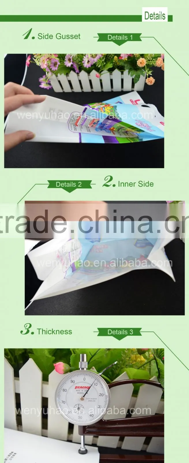 portable plastic adult baby diaper plastic bags / disposable wet nappy packing