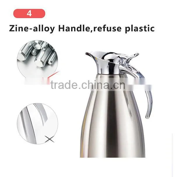 Thermal Carafe,85 Oz Big Capacity Electric Personalized 304 Stainless Steel Induction Coffee Pot