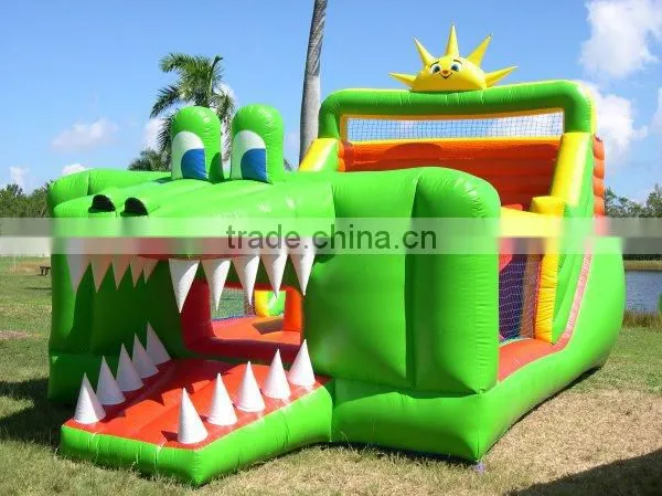 giant jumping and slide combos inflatables