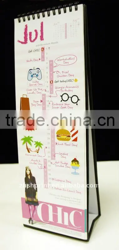 Custom Colorful printing table calendar