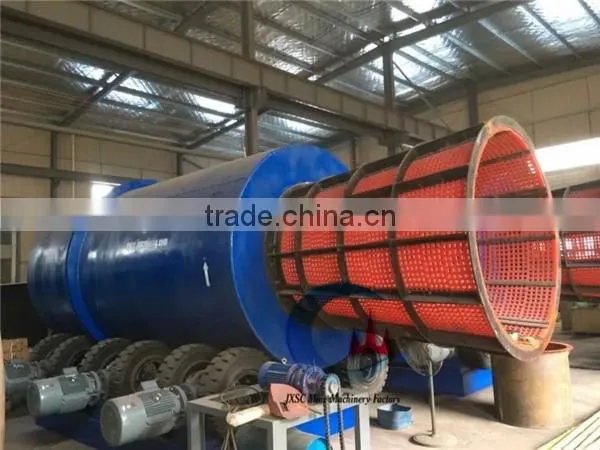 heavy duty washing machine rotary drum scrubber washer for gold/coltan/chrome/tin/tungsten