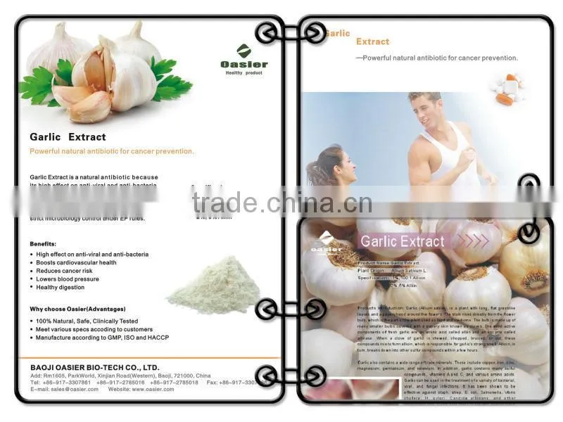 Natural hot sale GMP alliin(garlic extract), Allicin1%, Alliin2% 5%, 100:1