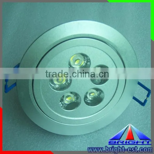 Aluminum Housing Dimmalbe&Fire Proof Optional 5X1W 5w led ceiling light