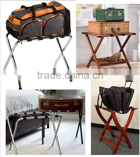 GZ MAX X-4 Coffee color powder coated metal luggage rack for hotels