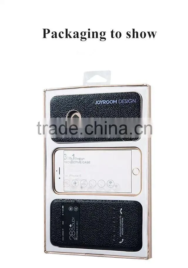 3in1cowhide case and metal bumper,aviation aluminum,PC, For iphone 6/plus Style case cover,