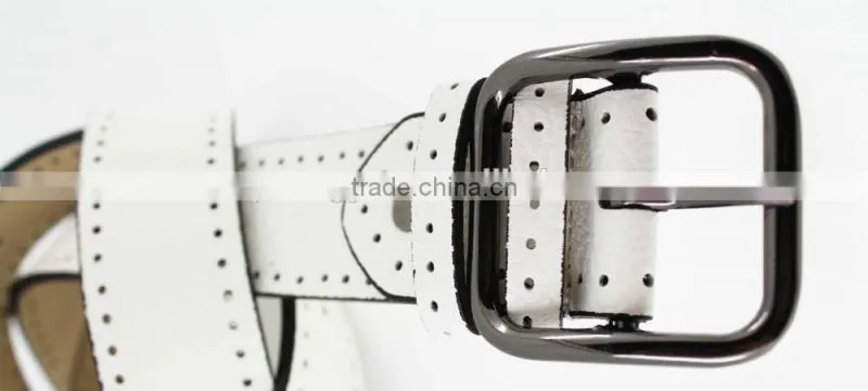 2015 Women Plain fashion PU leather jeans belt with Fuax leather and square buckles in yiwu