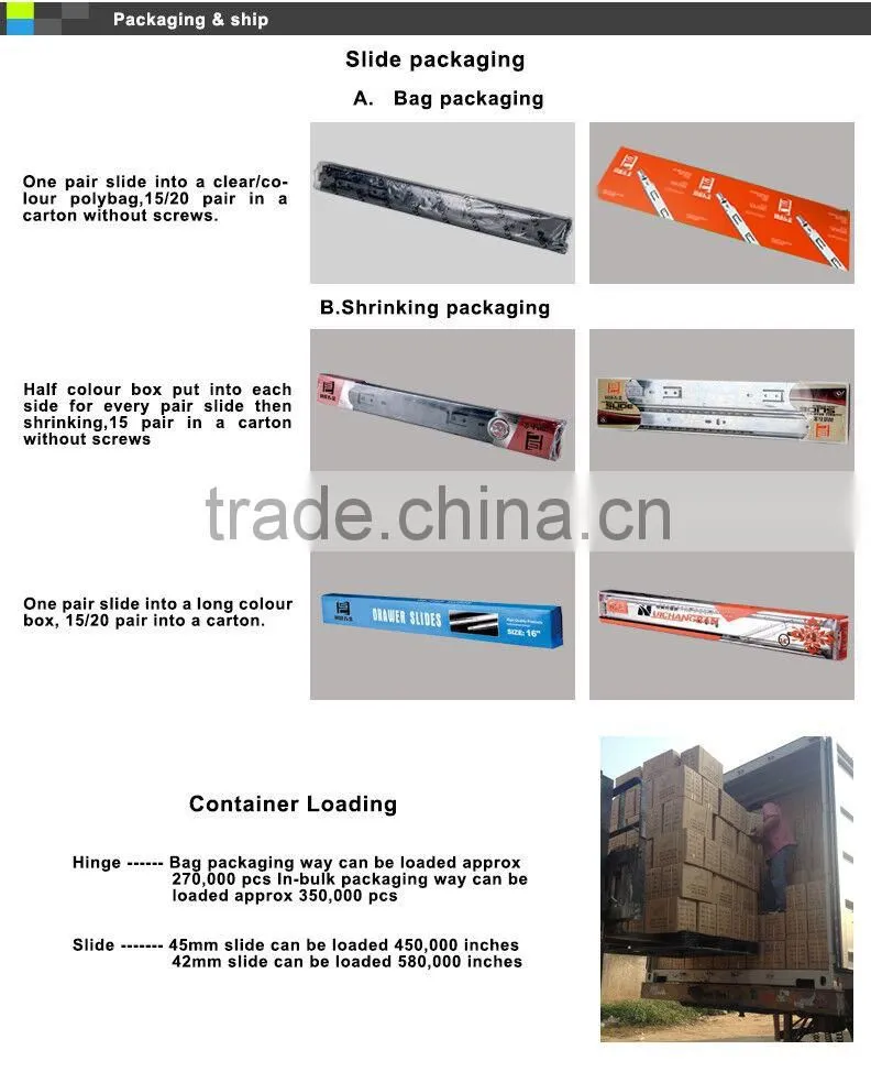 Good quality heavy duty drawer slide