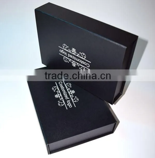 Custom made folding box new design with ribbon Luxury gift box