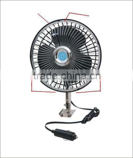 Full safety metal guard cooling car fan