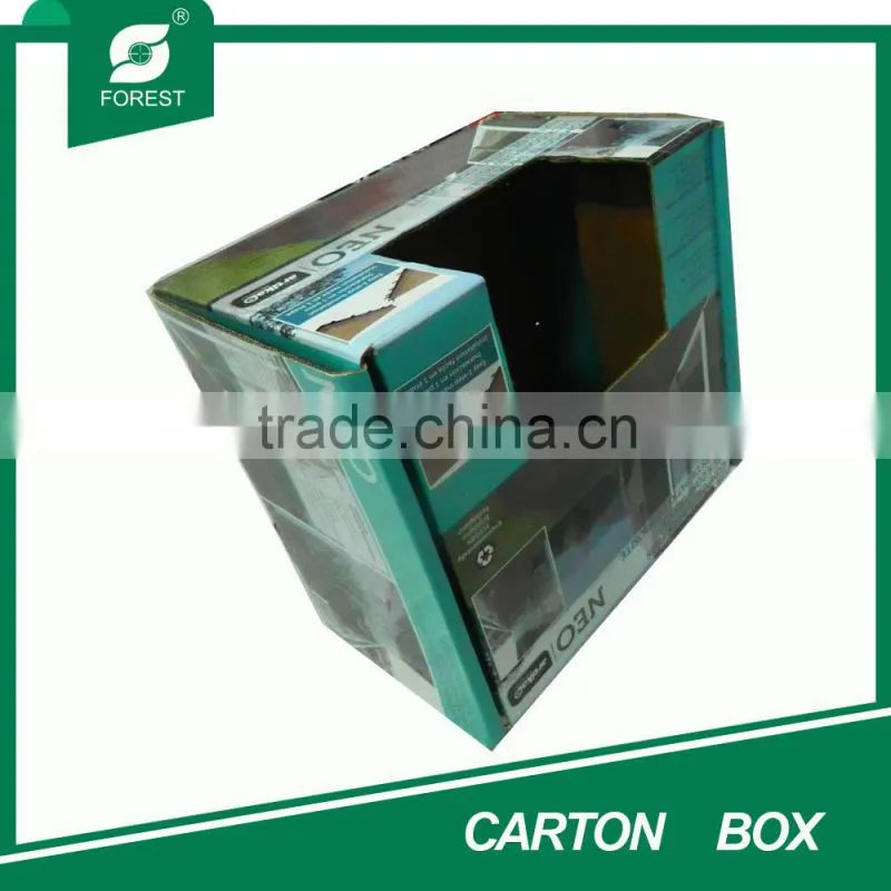 BEAUTIFUL COSMETICS PACKAGING GREEN CARTON BOX WITH WINDOW