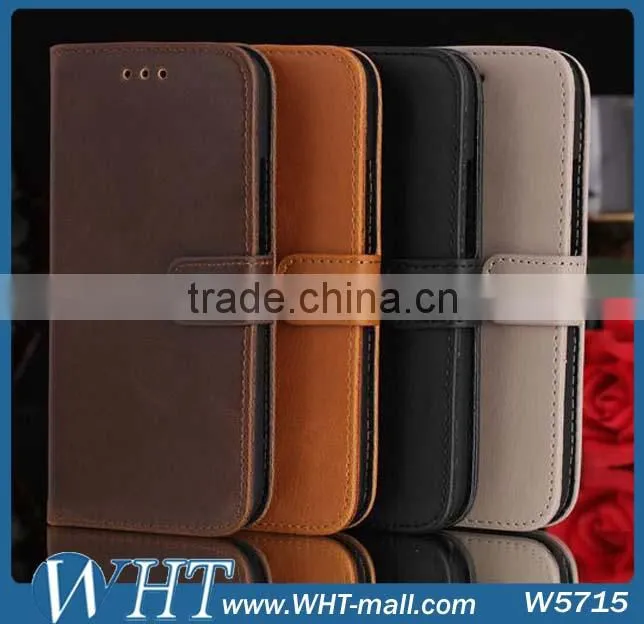 Wallet Case for HTC One M8 Mini Leather Case Cover with Ultra Thin Stand