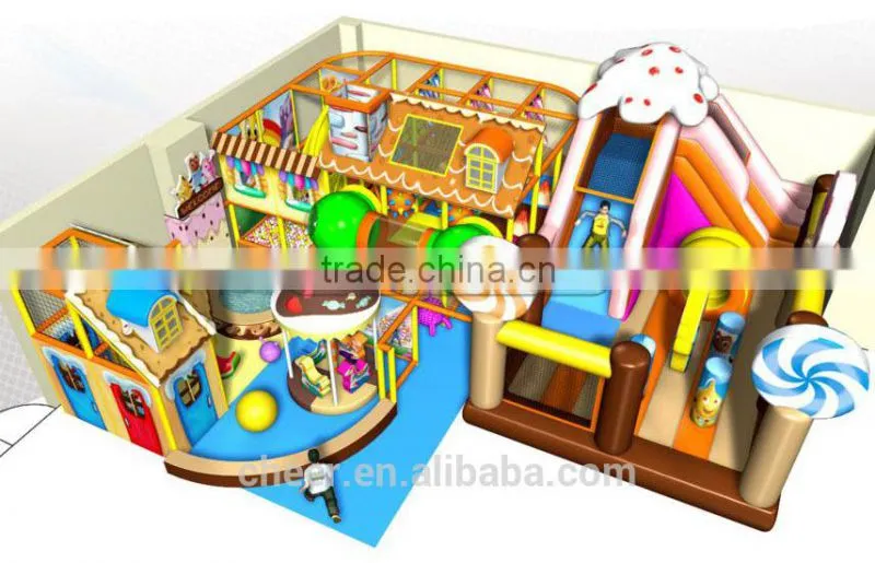 Cheer Amusement Candy Themed Children Amusement Park Toddler Soft Playground Equipment