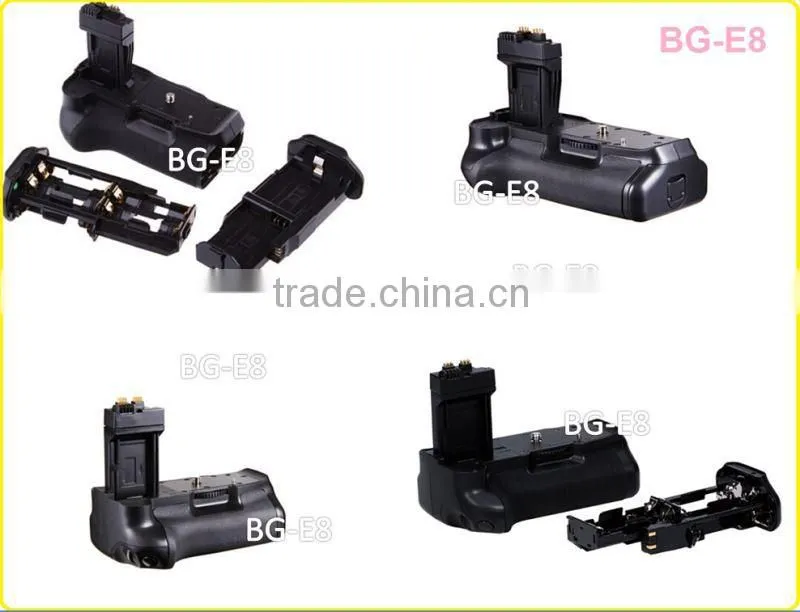 battery grip For EOS 600D 650D 700D Vertical Multi Battery Grip BG-E8 replacement camera battery handle