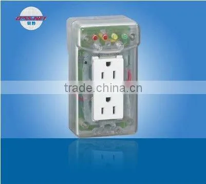 Safety Transparent American 2 Outlets Freezer Refrigerator Protector Socket