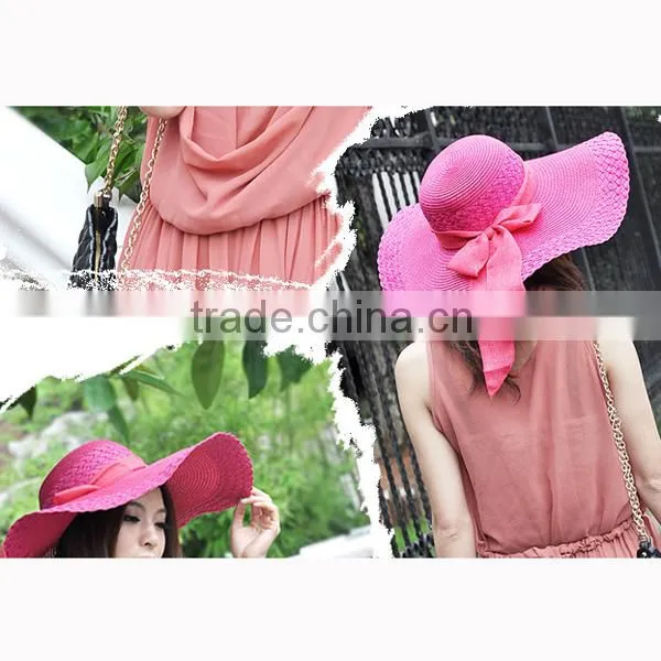 Fashion Custom hand made natural paper hats,straw hats