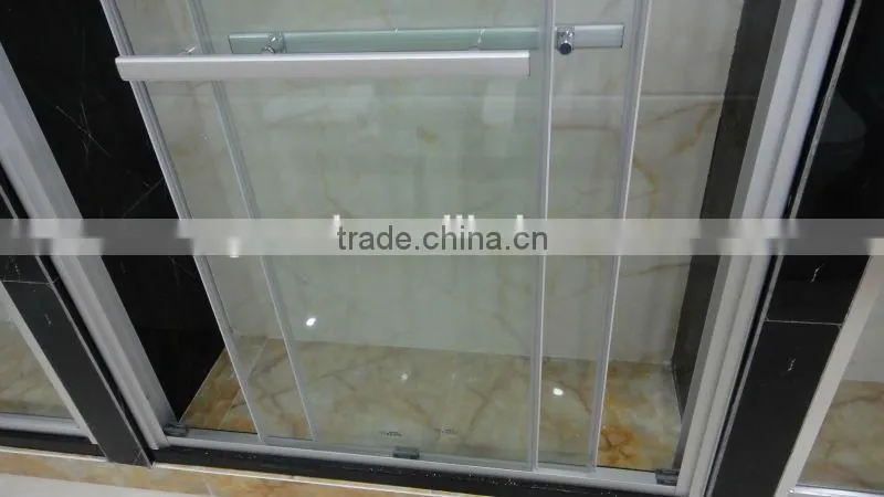 freestanding aluminum building shower glass door D16