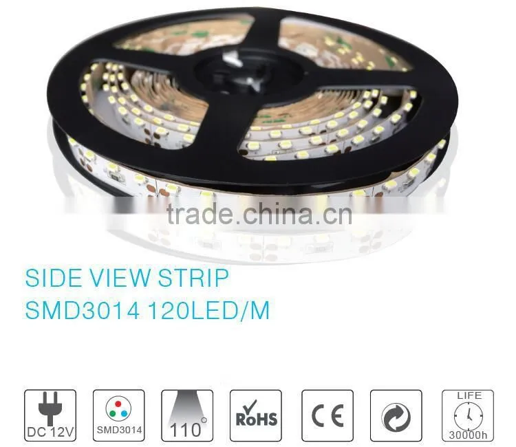 Natural White/ Warm White/Cool White 9.6W/M DC12V SMD3014 IP20 120LED/M 420~960LM/M Flexible Led Strip light