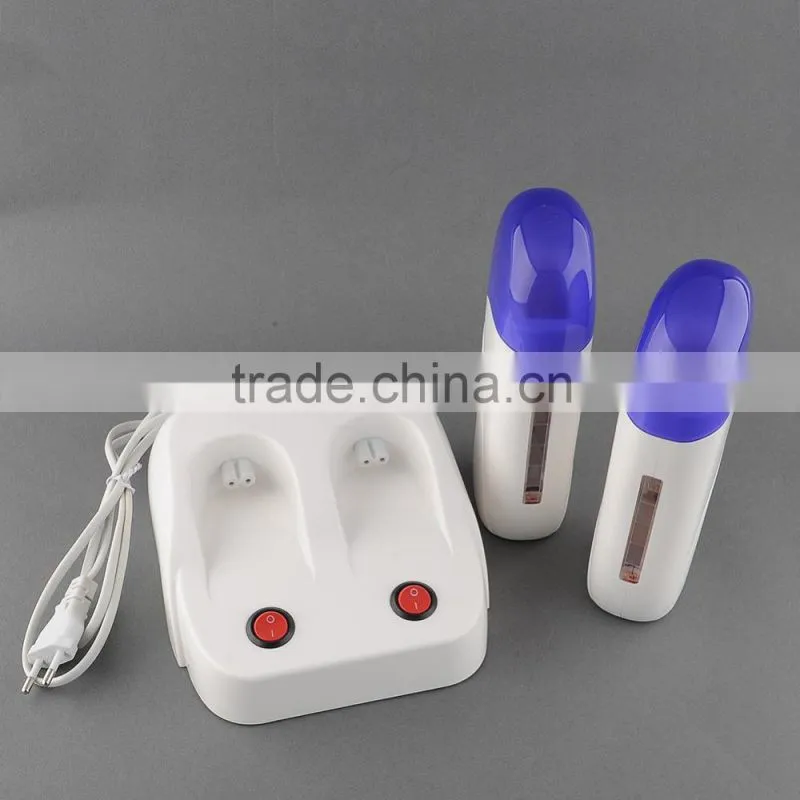 Roll on cartridge wax twin heater for hair removal