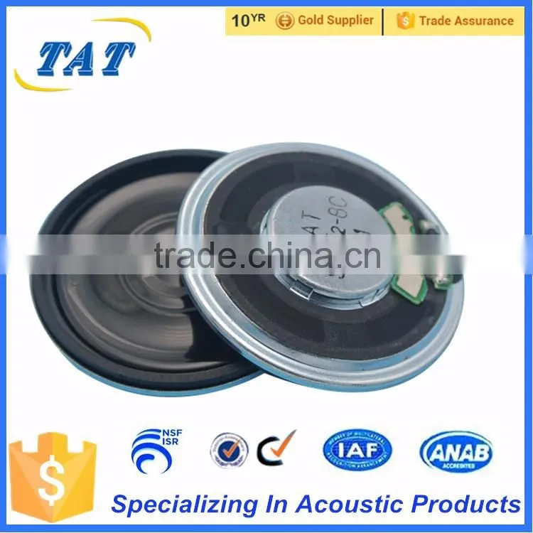 TAT-S36F1 High quality loudly 8ohm 36mm mylar speaker