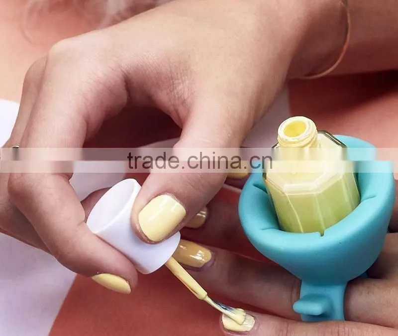 Wearables nail polish bottle holder Nail oil bottle sets lazy bones articles