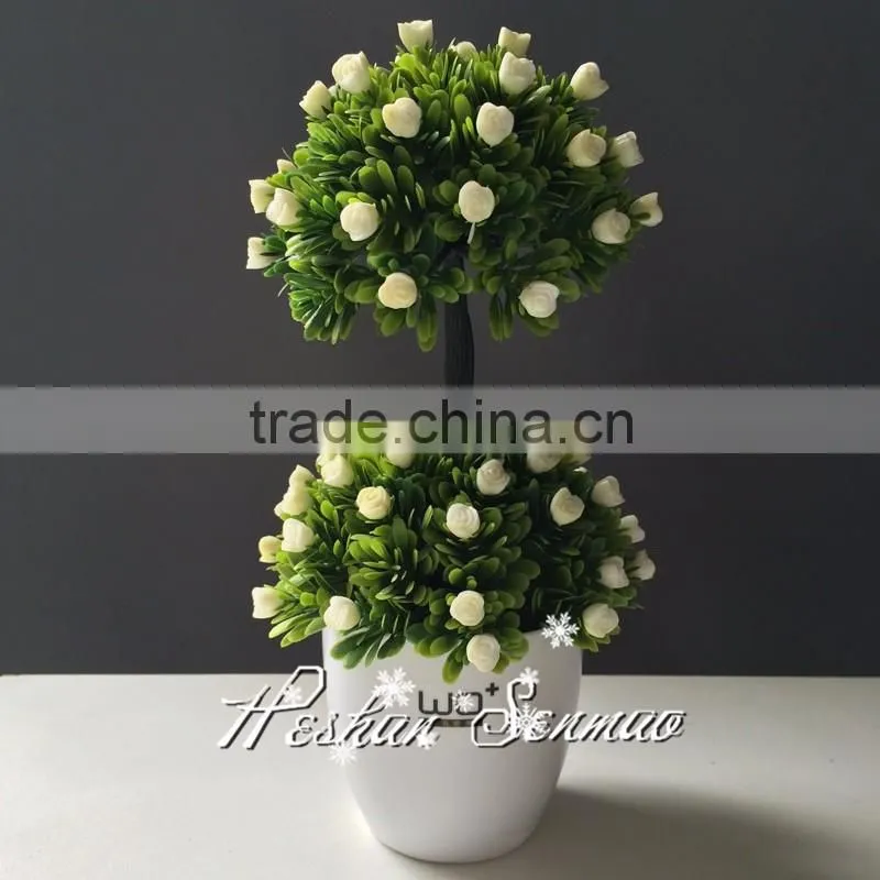 high simulation table centerpieces artificial potted mini bonsai tree