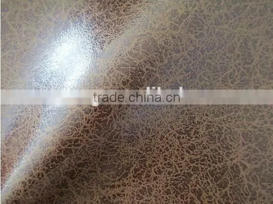 PU leather new desigh two tone for sofa leather