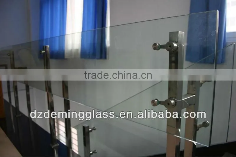 12mm EN12150-1 and CCC Accredited Tempered Glass Stair Railing