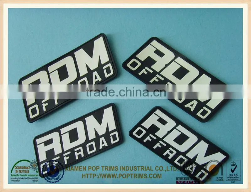 newly design silicone patch logo