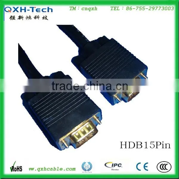 HDB 15pin VGA 3+4 cable 15 core cable