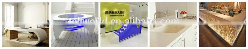 High glossy white stand desk/reception counter pictures/reception desk