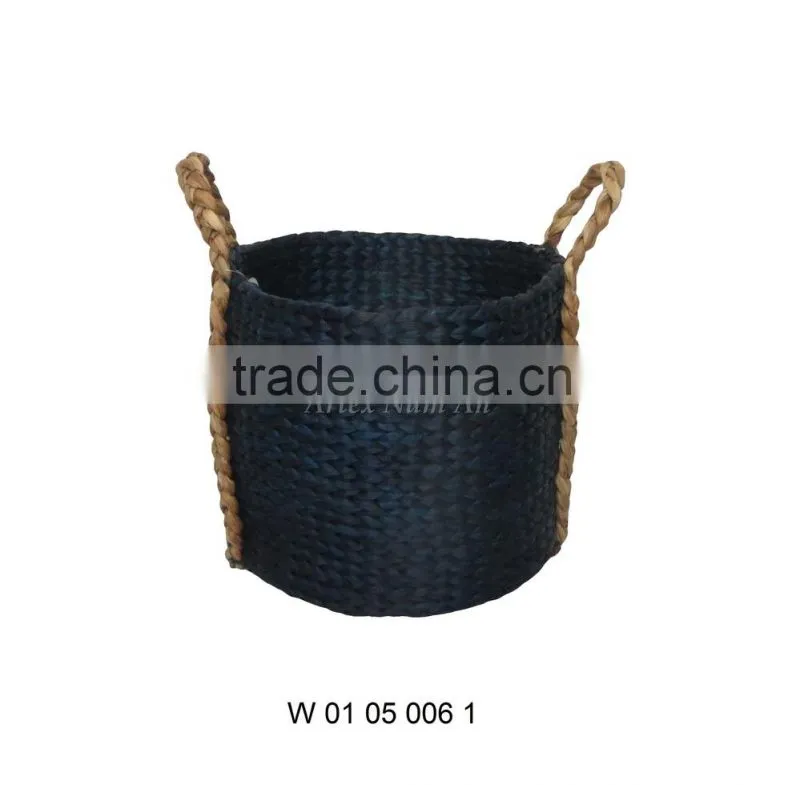 Water Hyacinth Storage Baskets with 2 Handles / Storage Bin
