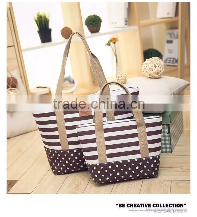 Cheap fashion shopping tote bag canvas beach bags wholesale