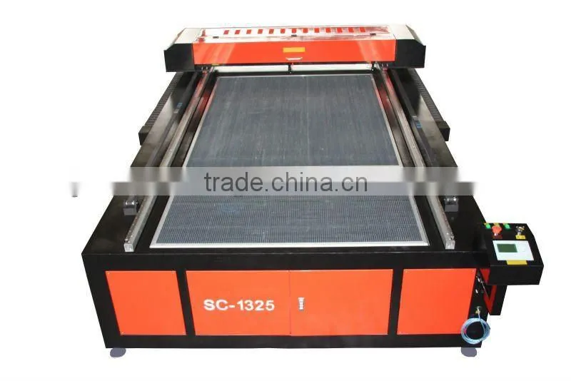 1300*2500mm 80w Flatbed CO laser engraving and cutting machine with CE certification