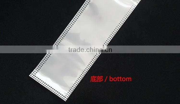 white plastic bag nylon cotton zipper pouch