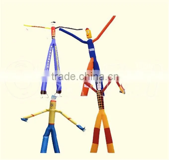 Hot selling advertising inflatable double leg air dancer, indoor inflatable air dancer