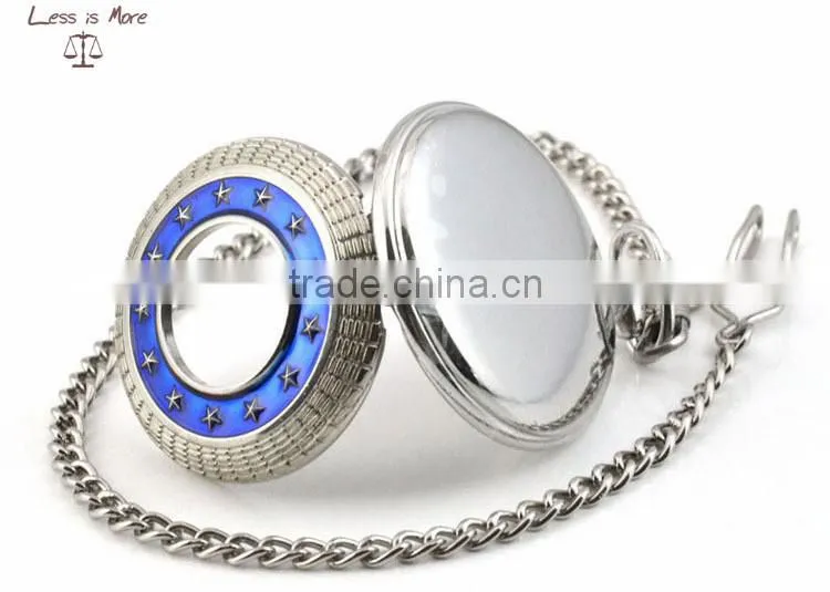 fashion morden quartz pocket watch necklace for men