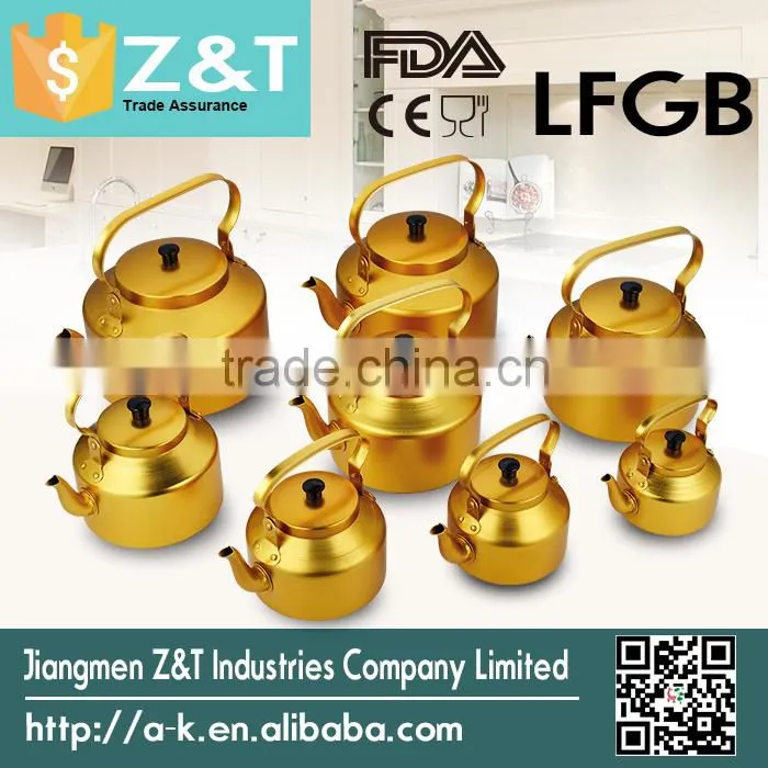 Canton Fair yellow gas water kettle with all size