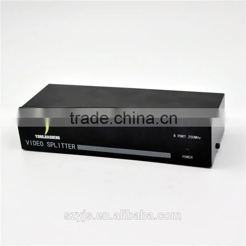 vga to TV counter-down power supply 1 input 8 output hdmi splitter