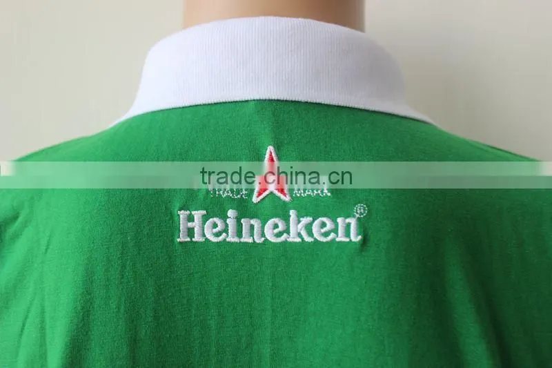 High quality advertisement double color polo t shirt embroidery,men polo shirts
