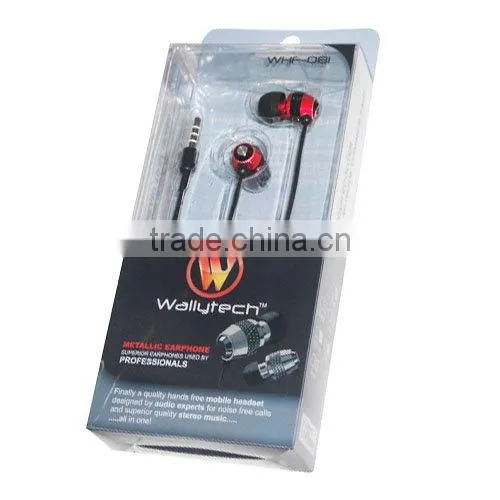 Wallytech Stereo in-ear For iPhone Metal Earphone