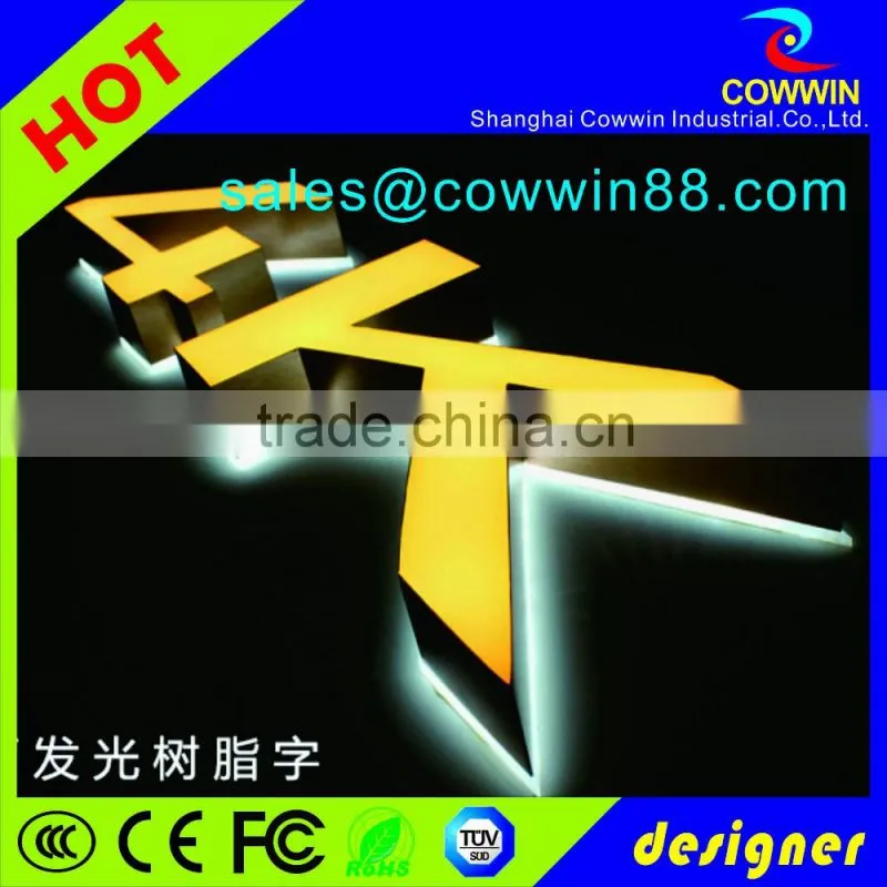 3D letter light box outdoor signage